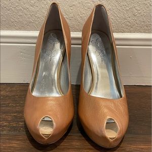 Jessica Simpson Peekaboo Toe Platform Heels